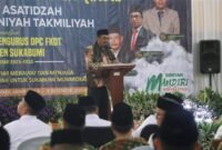 Bupati Sukabumi H. Asep Japar menghadiri pelantikan pengurus DPC Forum Komunikasi Diniyah Takmiliyah (FKDT)