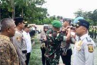 Polres Sukabumi menggelar apel gelar pasukan Operasi Kepolisian Terpusat Lilin Lodaya 2025