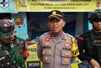 Kapolsek Caringin IPDA Indra Koncara mengapresiasi sinergi seluruh unsur pengamanan Nataru 2025/2026.