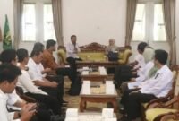 Wakil Bupati Sukabumi H. Andreas menerima kunjungan Tim Evaluasi