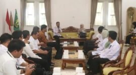 Wakil Bupati Sukabumi H. Andreas menerima kunjungan Tim Evaluasi