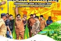 Dinas Perkim Kabupaten Sukabumi melaksanakan penataan dan penertiban kawasan Alun-Alun Gadobangkong