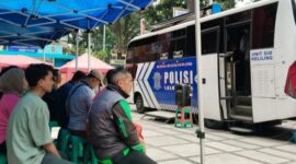Satlantas Polrestabes Bandung kembali menghadirkan layanan SIM Keliling.