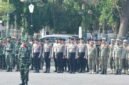 Barisan personel Satpol PP Kabupaten Sukabumi